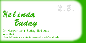 melinda buday business card